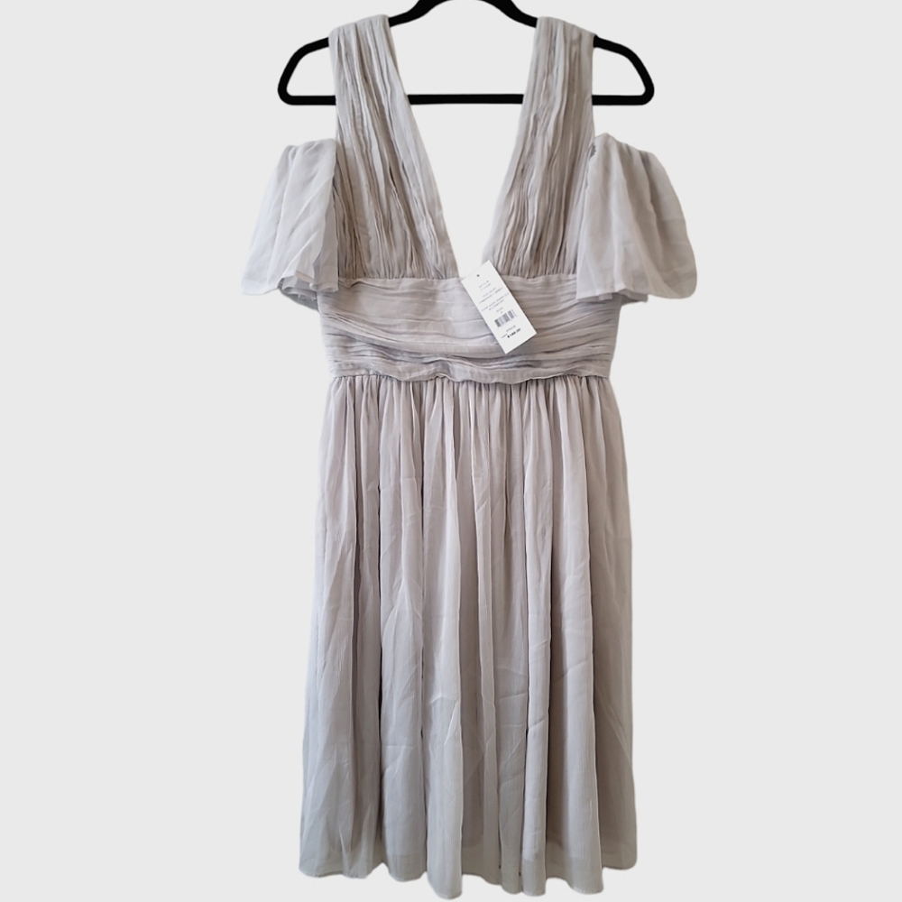 French Connection Women's Constance Draped Off Shoulder Dress